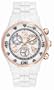 TechnoMarine Unisex 208014 MoonSun Ceramic Chrono Gold-Plated White Watch