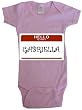 HELLO MY NAME IS GABRIELLA - Name-series - White Or Pink Onesie / Baby T-shirt