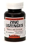 Sundown Zinc Lozenges Plus Vitamin C & Echinacea, Fruit Flavor, 50 Lozenges (Pack of 4)