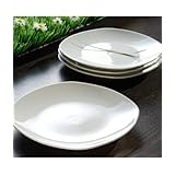White Square Side Plates - Set of 4 By Moda