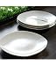 White Square Dinner Plates - Set of 4 By Moda