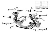 Produkt-Bild: REPARATURSATZ QUERLENKERSATZ QUERLENKER SATZ VA VORNE VORDERACHSE AUDI A4 A6 VW PASSAT 3B 3B2 3B5 14-TEILIG