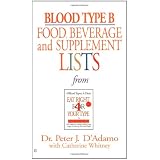 Blood Type B Food, Beverage and Supplemental Lists
