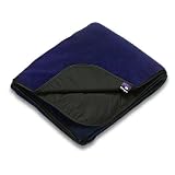 Go-Blanket Waterproof Polartec Lg. Picnic Blanket - Navy