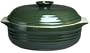 Emile Henry Le Potier 3-Quart  Round Casserole, Green