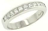 Channel Set Princess Cut Diamond Wedding Band .74cttw