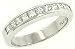 Channel Set Princess Cut Diamond Wedding Band .74cttw