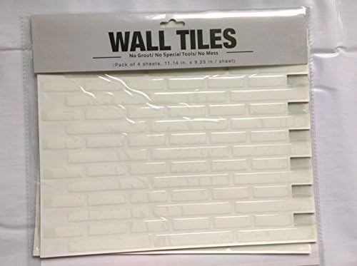 Top Me 3d Adhesive Vinyl Peel and Stick Tiles Decorative for Bathroom Kitchen Soft Casual (4, White)