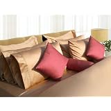 500 Thread Count Egyptian Cotton Sateen Extra Deep Pocket 6-Piece Sheet Set California... by LinensBargains