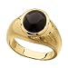 14Kt Yellow Gold Empire Cabochon Genuine Black Onyx Ring