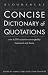Books : Bloomsbury Concise Dictionary of Quotations