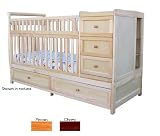 Daphne 4-in-1 Crib n Bed In Cherry By AFG Baby Furniture