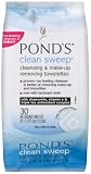 Ponds, Clean Sweep, Cleansing & Make-Up Removing Towelettes, 30 ct Container (Pack of 4)