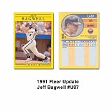 1991 Fleer Update Jeff Bagwell Rookie Card