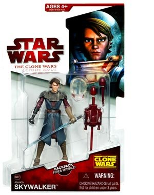 Star Wars 2009 Clone Wars Animated Action Figure CW-21 Anakin Skywalker (Space Suit)