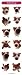 THE DOG Artlist - Mini Welsh Corgi Stickers