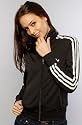 adidas The Firebird Track Jacket in Black & White,Jackets for Women