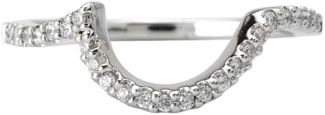 14k Premium Collection Custom contoured diamond wedding band