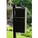 dVault Full Service Locking Mailbox, Black Post/Column Mount Delivery Vault, Box and Side Mount In-Ground Post Kit, DVU0050-SMPI-1-KIT, Black