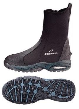 New Oceanic Neo-Classic 5.0mm Heavy Duty Molded Sole Zipper Boots for Scuba Diving  &  Watersports (Size 9)