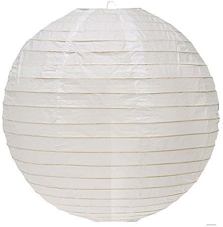 OOOUSE ais8EVP-WH-10 Round Paper Lantern (10 Pack), 8", White by Adamax