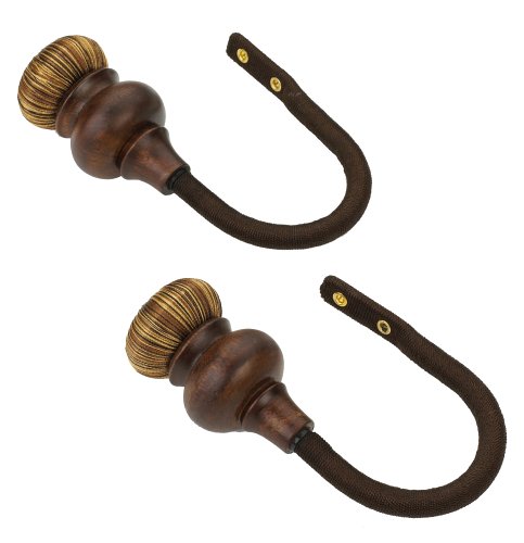 Umbra Cognac Drapery Holdback, Gold/Espresso
