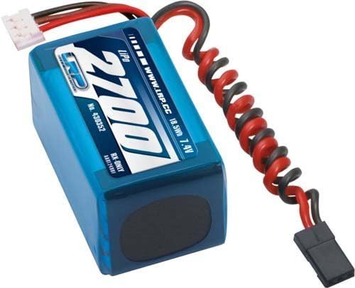 LRP RC INC 430352 VTEC LiPo 2S 7.4V 2700mAh RX 2/3A Hump by LRP RC INC