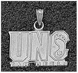Logo Art North Carolina Tar Heels Sterling Silver Team Font Pendant