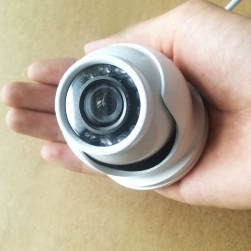 HIFROM(TM) ONVIF HD 1.0MP 1280*720P Mini Dome IP Camera with Wired IP Camera Outdoor/ Indoor Waterproof IR Night Vision Small Metal Dome 720P IP Camera 3.6mm Lens
