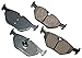 Akebono EUR763 Euro Ultra Premium Ceramic Disc Brake Pad Kit, GREY