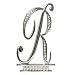 Ivy Lane Design Monogram Crystal Cake Top Letter R, Silver, 3-Inch