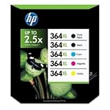 Produkt-Bild: 5 x Original Druckerpatronen HP 364XL - f&uuml;r Hewlett Packard Deskjet D 5445, Deskjet D 5460, Photosmart C 5324, Photosmart C 5370, Photosmart C 5373, Photosmart C 5380