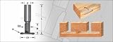 Amana 1-19/32 Cutting Diameter x 21/32 Cutting Length x 3/8 Shank x 5/64 Radius 2 Flute Special Amerock Hinge Router Bit - 48102