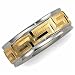 18Kt. Yellow Gold and Platinum. 7mm Men's Designer Wedding Band