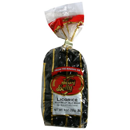 Jelly Belly Licorice Jelly Beans, 9-Ounce Bags (Pack of 12)