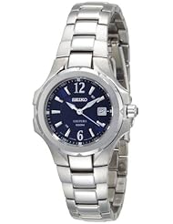 Seiko Womens SXDB67 Coutura Silver-Tone Blue Dial Coutura Watch