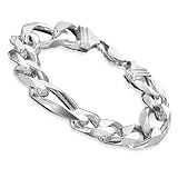 Sterling Silver Figaro Bracelet - 8