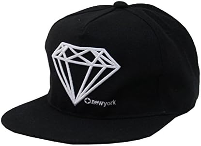 Hipcap Mens Casual Solid Color Diamond 6 Panel Street Dancing Hat Baseball Cap