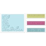 Sizzix Textured Impressions Embossing Folders 4PK - Peacock Vine Set by Rachael Bright