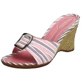 Rockport Women's Roqueta  Striped Wedge Sandal
