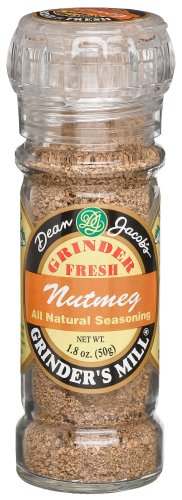 Dean Jacobs Nutmeg, 1.8-Ounce Grinder Jars (Pack of 6) by Dean Jacobs