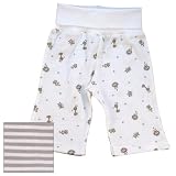 Nature's Nursery Rolled Waist Pants - NB-3M Stripe