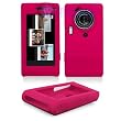 Hot Pink Transparent Silicone Skin Cover Case Cell Phone Protector for Samsung Memoir SGH-T929