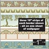 Buy Arts & Crafts Borders for Dollhouse Wallpaper by Dollhouse Wallpaper