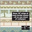 Arts & Crafts Borders for Dollhouse Wallpaper