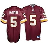 Donovan McNabb Jersey: Reebok Red Replica #5 Washington Redskins Jersey SZ XL (52)