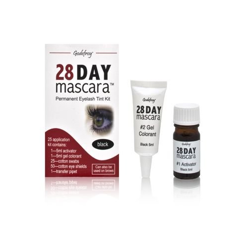 Godefroy 28 Day Mascara Black Permanent Eyelash Tint Kit Contains 25 Applicat...