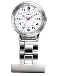 Lorus Unisex Professional White Dial Nurses Fob Watch RG251CX9