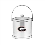 Georgia 3 Qt. Brushed Chrome Mylar Ice Bucket W/ Acrylic Cover