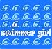 BaySix Swimmer Girl Mousepad
